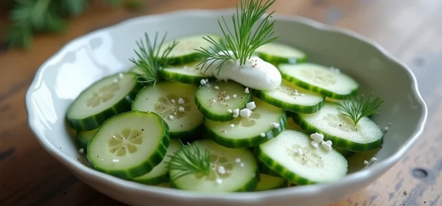 L’incroyable histoire du concombre à la crème dans la cuisine française L’incroyable histoire du concombre à la crème dans la cuisine française